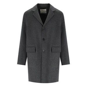Amaranto Grey Single-Breasted Coat - NWT